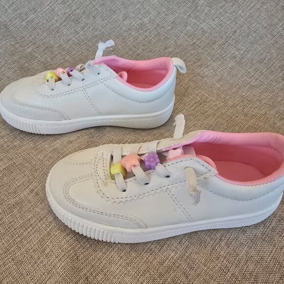 Carter's Kids Galaxy Sparkle White Slip On Sneaker, Size 9 - Picture 2 of 6